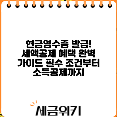 현금영수증 발급! 세액공제 혜택 완벽 가이드: 필수 조건부터 소득공제까지