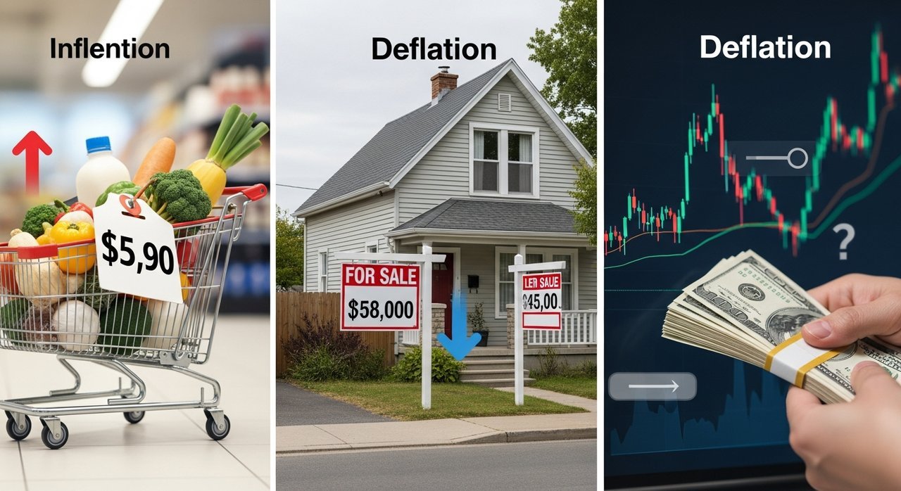인플레이션과 디플레이션 차이 사례로 설명: 3가지 핵심